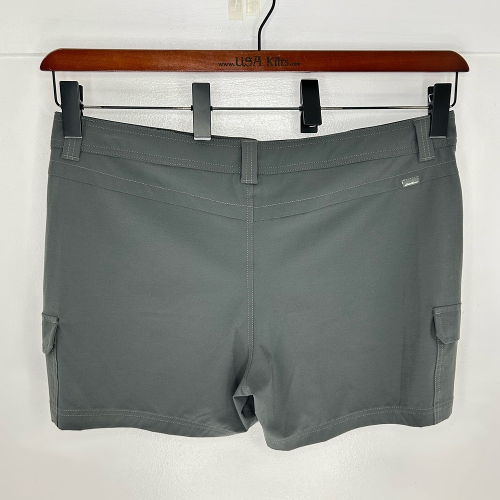 Eddie Bauer Grey Cargo Shorts Size 16 Stretch Hiking Gorpcore Outdoors 38x4.5 - Picture 6 of 10